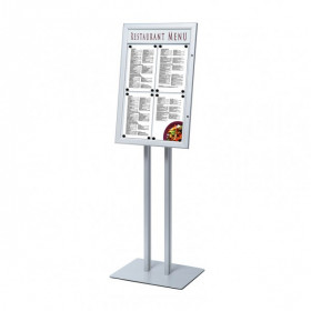 A2 Lockable Personalised Poster Display Stand / Menu Display Stands