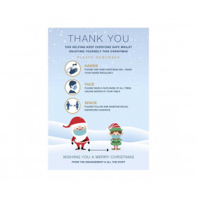 Christmas Thank you poster Hands-Face-Space