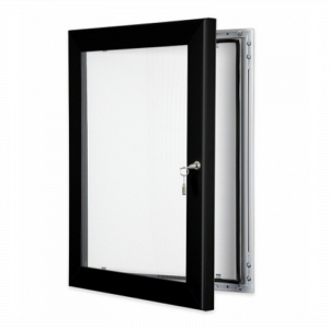 Black Lockable Poster Display Cases / Menu Display Cases