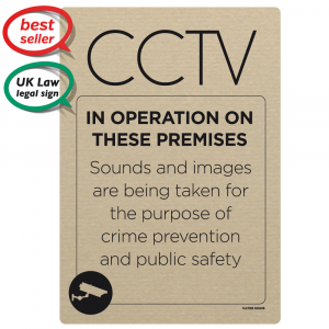 CCTV in operation on these premises with sound & images Notice