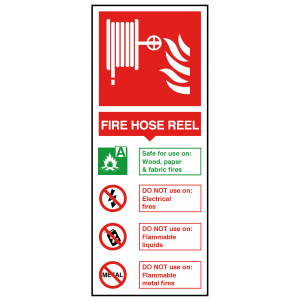Fire Hose Reel Fire Extinguisher Safety Sign