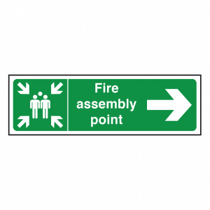 Fire Assembly Point Sign Right