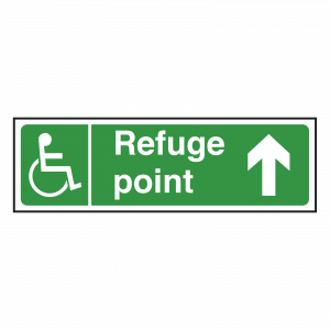 Refuge Point Sign Arrow Up