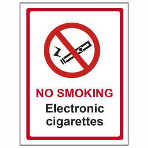 No Smoking Electronic Cigarettes Sign