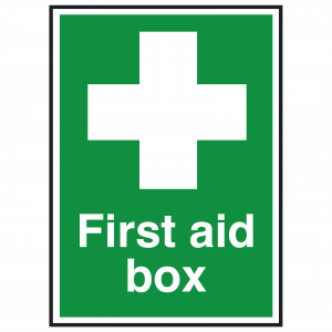 First Aid Box with Symbol Sign