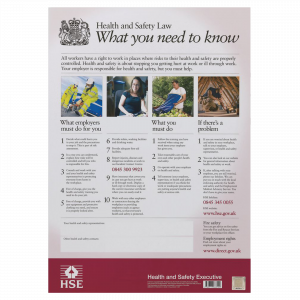 HSE Health and Safety Law Poster UK