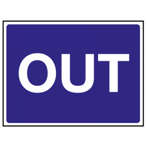 Out Traffic Sign