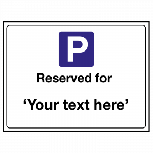Reserved for "Your Text Here" Sign