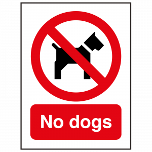 No Dogs Sign