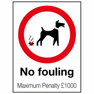 External No Fouling Sign