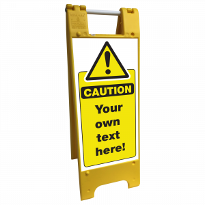 Safety Sign Floor Stand Large | Own text