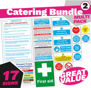 Health and Safety Catering Signs