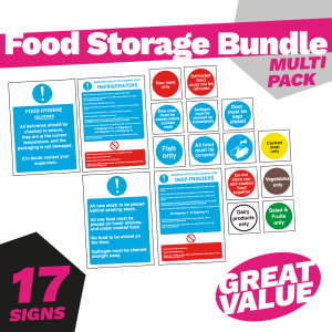 Food Storage Catering Safety Sign Pack