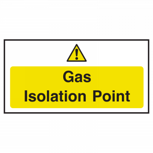 Gas Isolation Point Sign