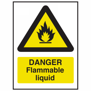 Danger Flammable Liquids Sign