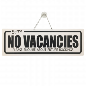 Vacancies / No Vacancies Hanging Window Sign