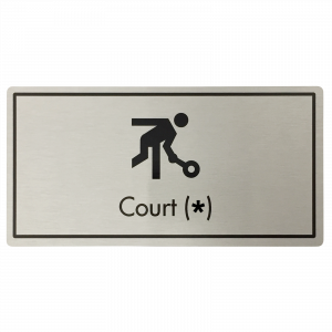 Court (Your Number) Door Sign