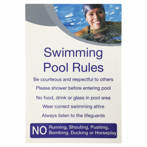 Detailed Swimming Pool Rules Notice