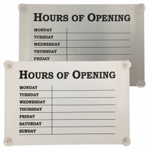 Hours of Opening Window Notices