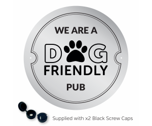 We are a Dog Friendly Pub Exterior Wall Plaque with fixings