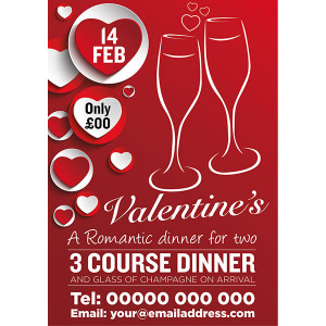 Valentines Day Dinner for Two Poster