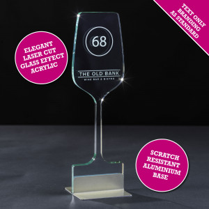 Emerald Wine Glass Table Number