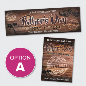 Fathers Day Banner & Poster Bundle Option A