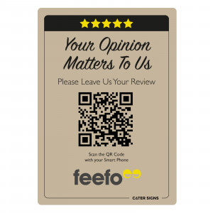 Please Leave Us A Review On Feefo Sign