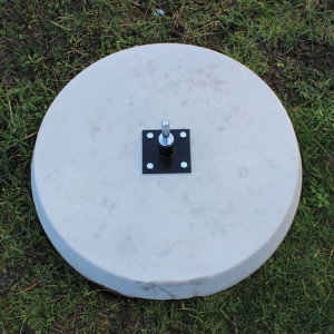 Concrete Base with Bearing Assembly