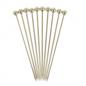 Ball Garnish Picks PK10 – Gold Plated