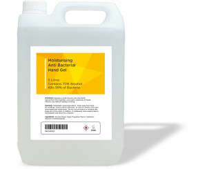 70% Alcohol Hand Sanitising Gel  – 5 Litres