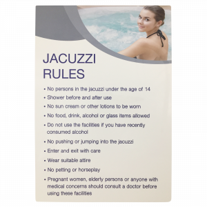 Jacuzzi Rules Notice