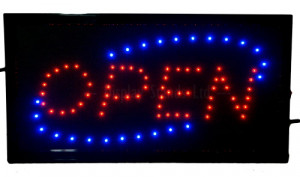 Small Open shop window hanging LED display Sign