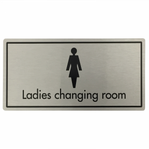 Ladies Changing Room Door Sign