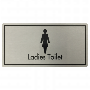 Ladies Toilets Door Sign