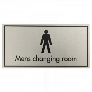 Mens Changing Room Door Sign