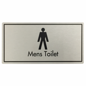 Mens Toilets Door Sign