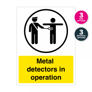 Metal Detectors In Operation Notice