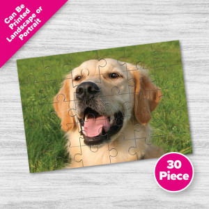 Personalised A4 photo wooden jigsaw with a high gloss finish 