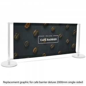 Deluxe Cafe Barrier Replacement Graphic Single Sided
