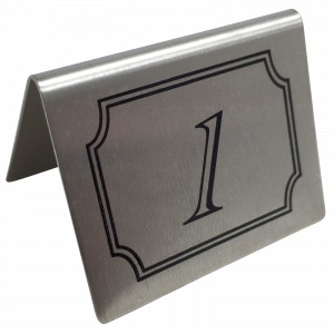 Stainless Steel Table Numbers Set