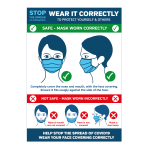 How to wear a face covering correctly to protect yourself and others notice