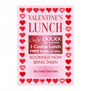 Valentines Day Bookings Now Being Taken Poster
