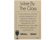 125ml Wine By The Glass Licensing & Bar Notice