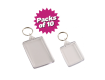 Multi-Purpose Clear Acrylic Photo Keyrings