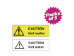 Caution Hot Water Sticker Packs