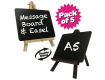 Chalkboard and Easel Counter Top Pack of 2