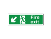 Fire Exit Sign Down Left