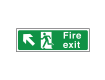  Fire Exit Sign Up Left