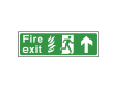 NHS Fire Exit Sign Arrow Up